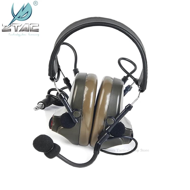 Z-TAC cuffie tattiche Active Noise Reduction Pickup Tactical nuova versione cuffie tattiche per Walkie-talkie Softair