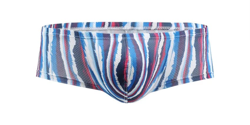 Mutandine maschili boxer traspiranti seta di ghiaccio intimo uomo U convesso custodia mutande Sexy foglie stampate pantaloncini per la casa