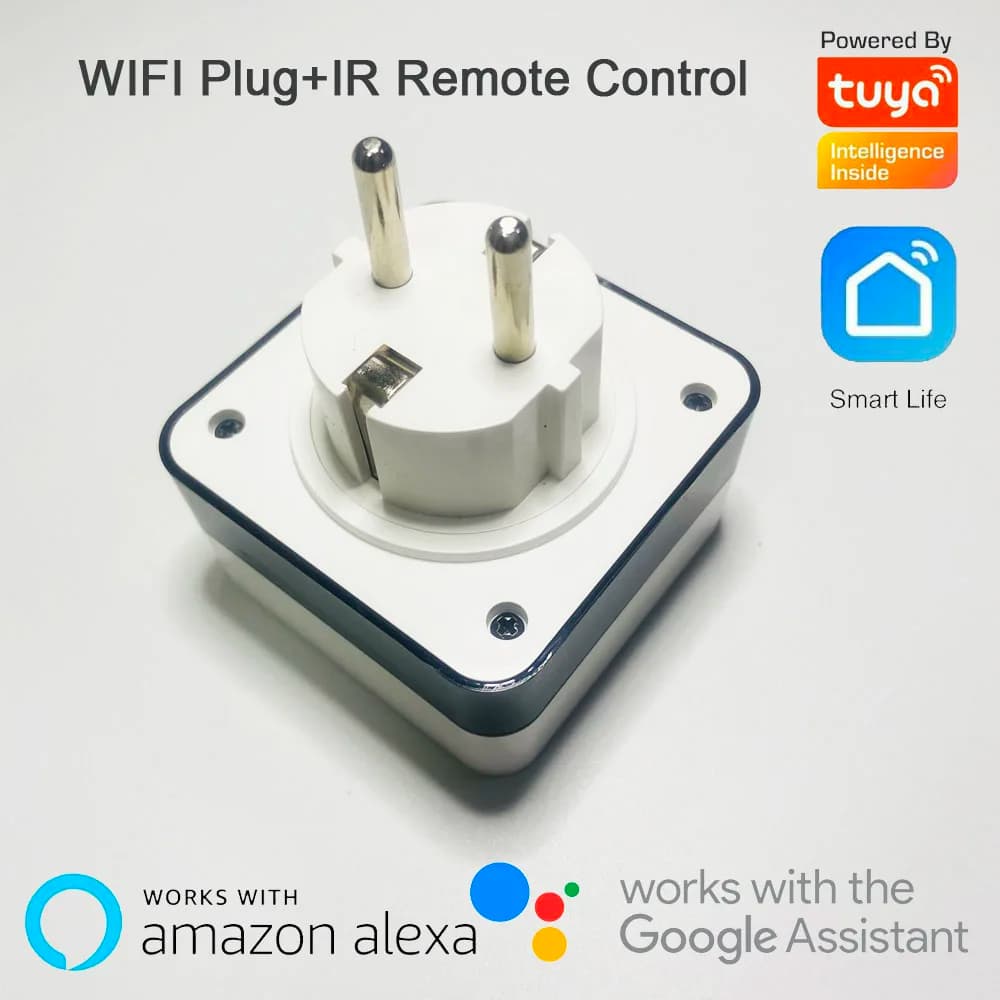 220VAC electrical remote control switch Wireless power plug ue for air conditioning 16A WIFI Tuya Smart Life power saving socket
