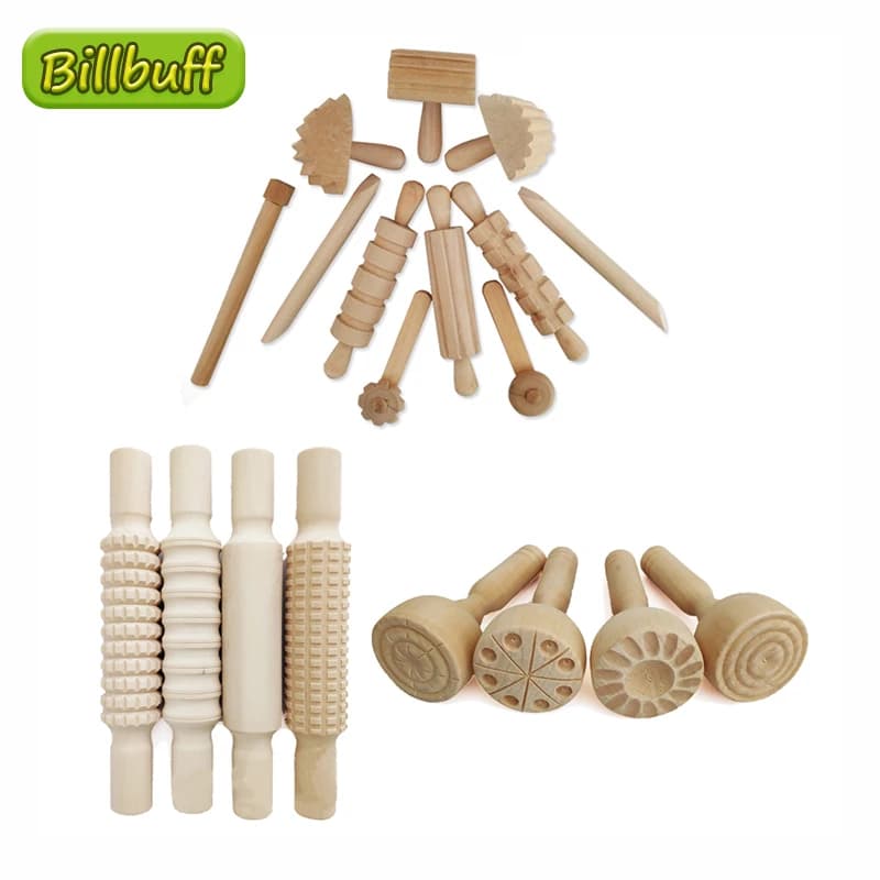 Bambini fai da te Slime stampo in plastica argilla morbida strumenti in legno di alta qualità forniture di plastilina Slime Paly pasta giocattoli educativi per bambini