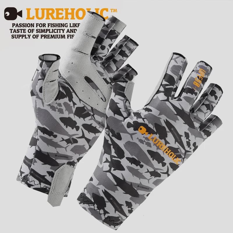 Lureholic fishing gloves protect fish gloves with professional hand-release anti-slip caller
