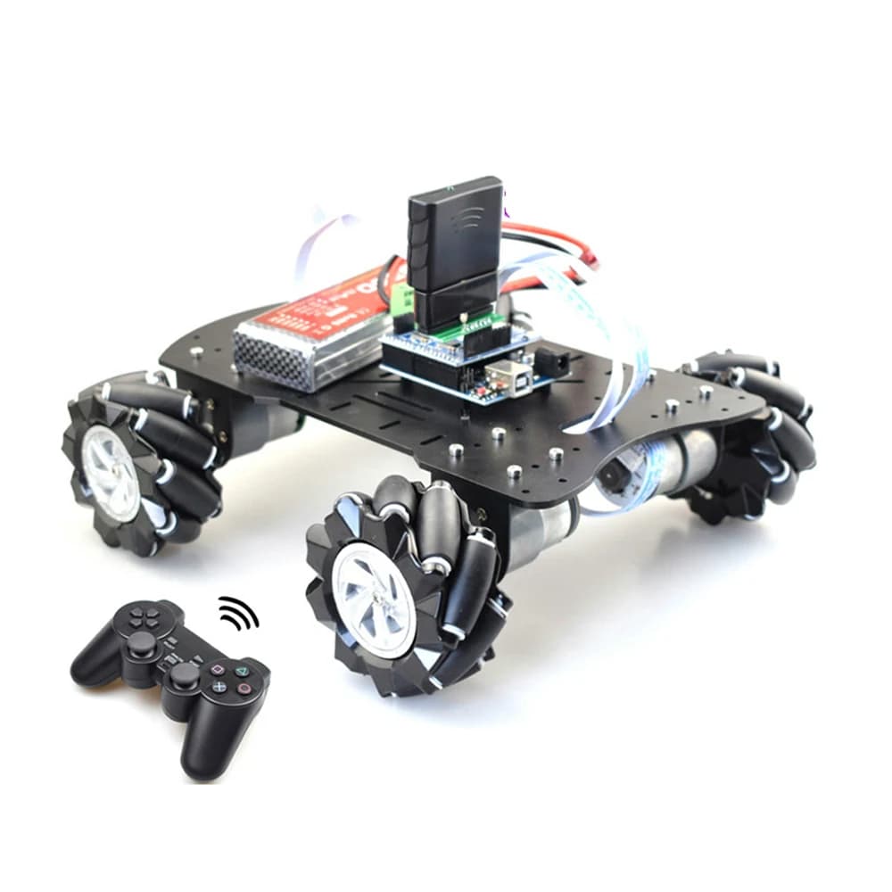 15 kg load PS2 RC Smart Mecanum Wheel Robot Car Omnidirectional for Arduino with engine Hall 12 V DIY project STEM