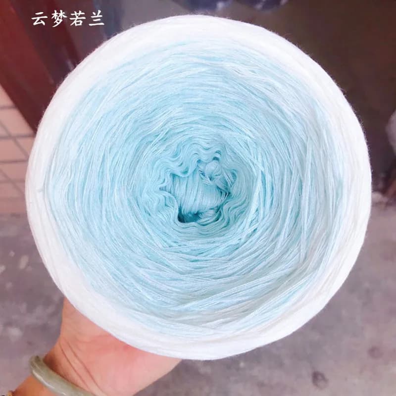300g 4 Parti di 100% Cotone Organico Miscela Lane E Filati Primavera e L'estate Crochet Del Lane E Filati Vestiti Gonna di Pizzo Linea di FAI DA TE tessuti A mano Lane E Filati 1000m