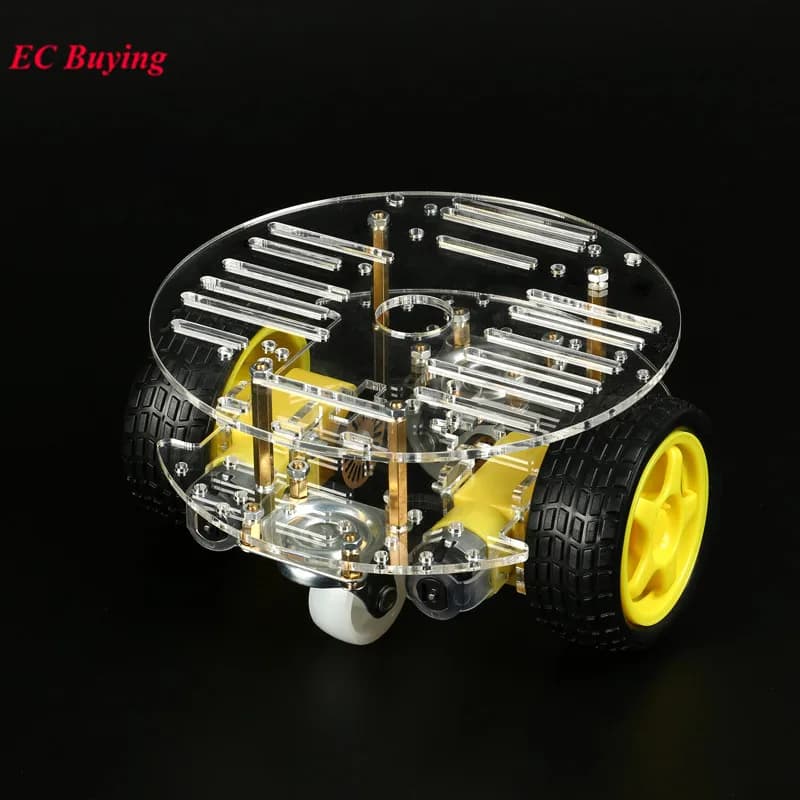 DIY Kit Smart Robot Car Electronic Production TT Motor Car Parts Assembly Suite Speed Encoder Battery Box 2WD for Arduino