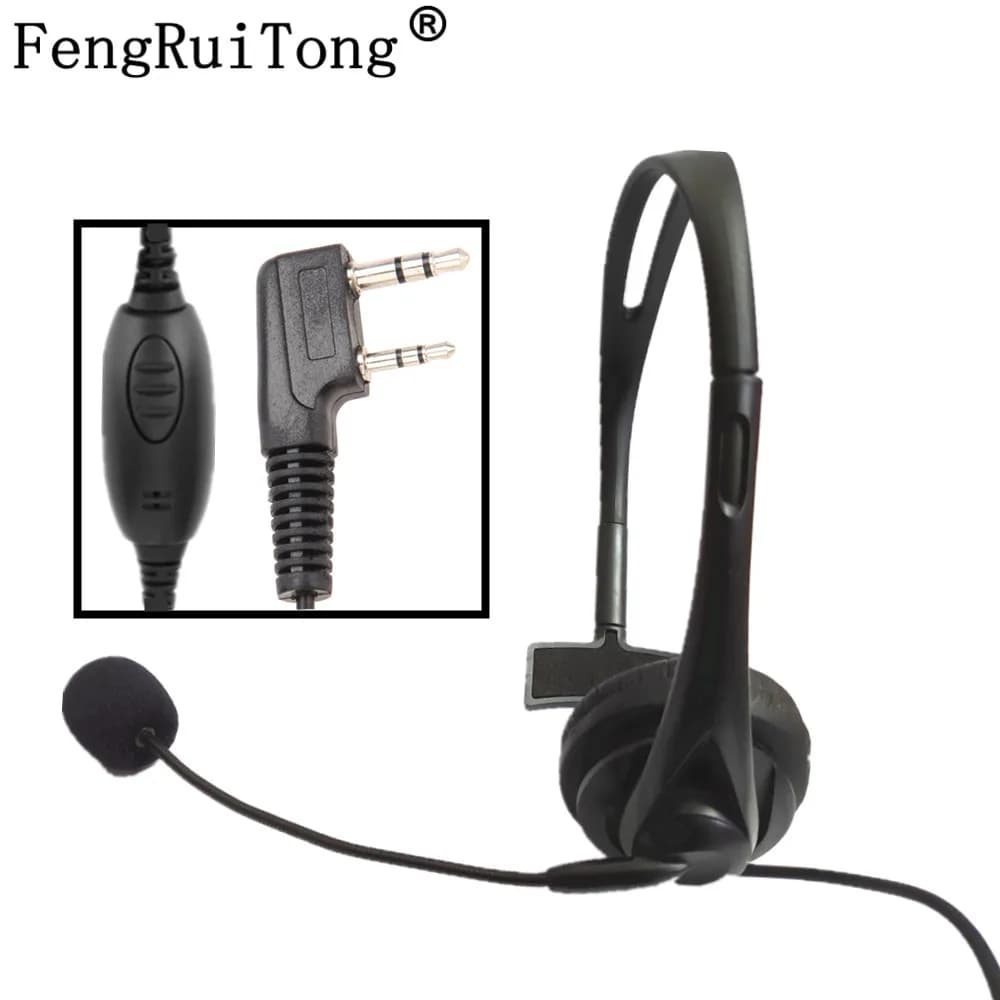 Cuffia dei buttafuori della cuffia avricolare del microfono del walkie-talkie di 2 Pin per BAOFENG UV-5R accessori della spina delle radio di TK-3107 di KENWOD di 5RA/B/C/D/E 888S