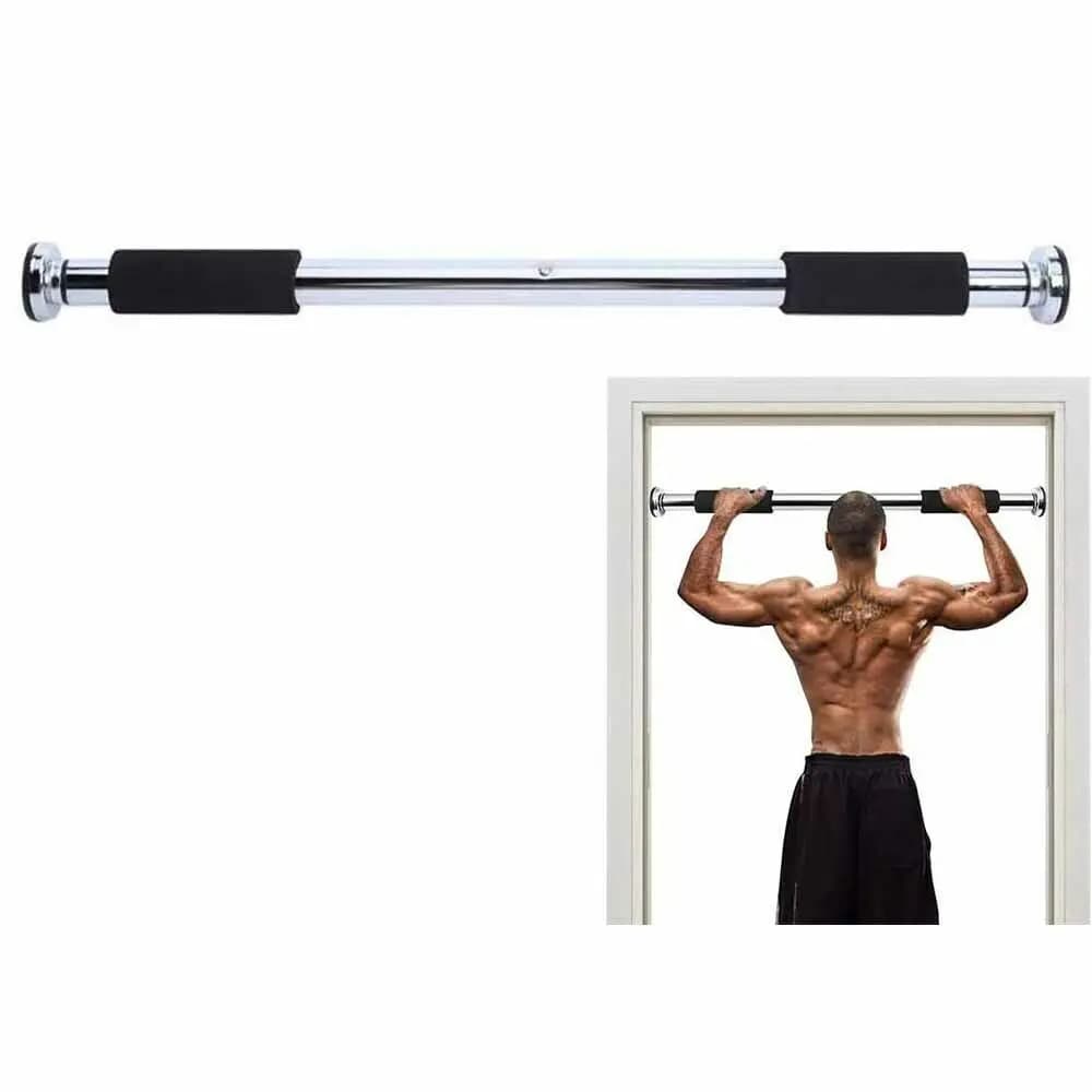Adjustable Home Gym Training Menth Push Up Pull Up Training Bar Sport Fitness 62-100 cm Horizontal Bar Holder Steel 160 kg