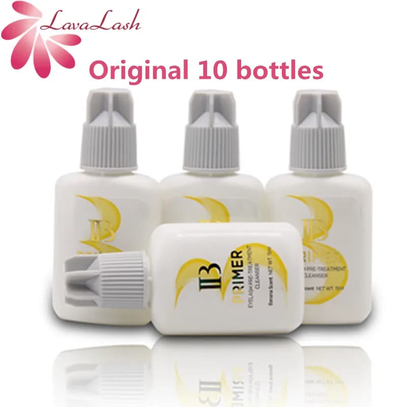 15 ml primer ibeauty for application of glue for extension eyelashes, professional Korean transparent primer, makeup tool, 10 bottles