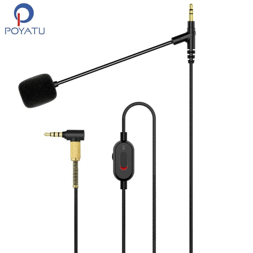 POYATU Boom Mic Cable per JBL TUNE 500BT 600BTNC 660NC 700BT 710BT 750BTNC 760NC Gaming Call Headset Cable Boom microfono Cords