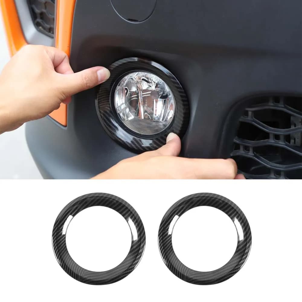 Auto Anteriore Della Luce di Nebbia Decorazione della Lampada Anello Esterno Car Styling Trim Per Jeep Renegade 2019 +