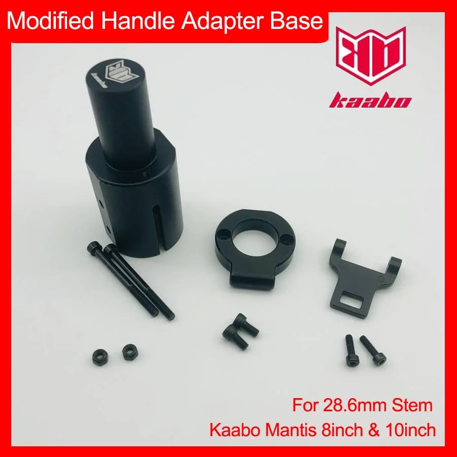 Mantis Set di adattatori per impugnatura dello sterzo Base di modifica dello stelo parte aggiornata gancio per asta per Kaabo Mantis Scooter elettrico Pro da 10 pollici