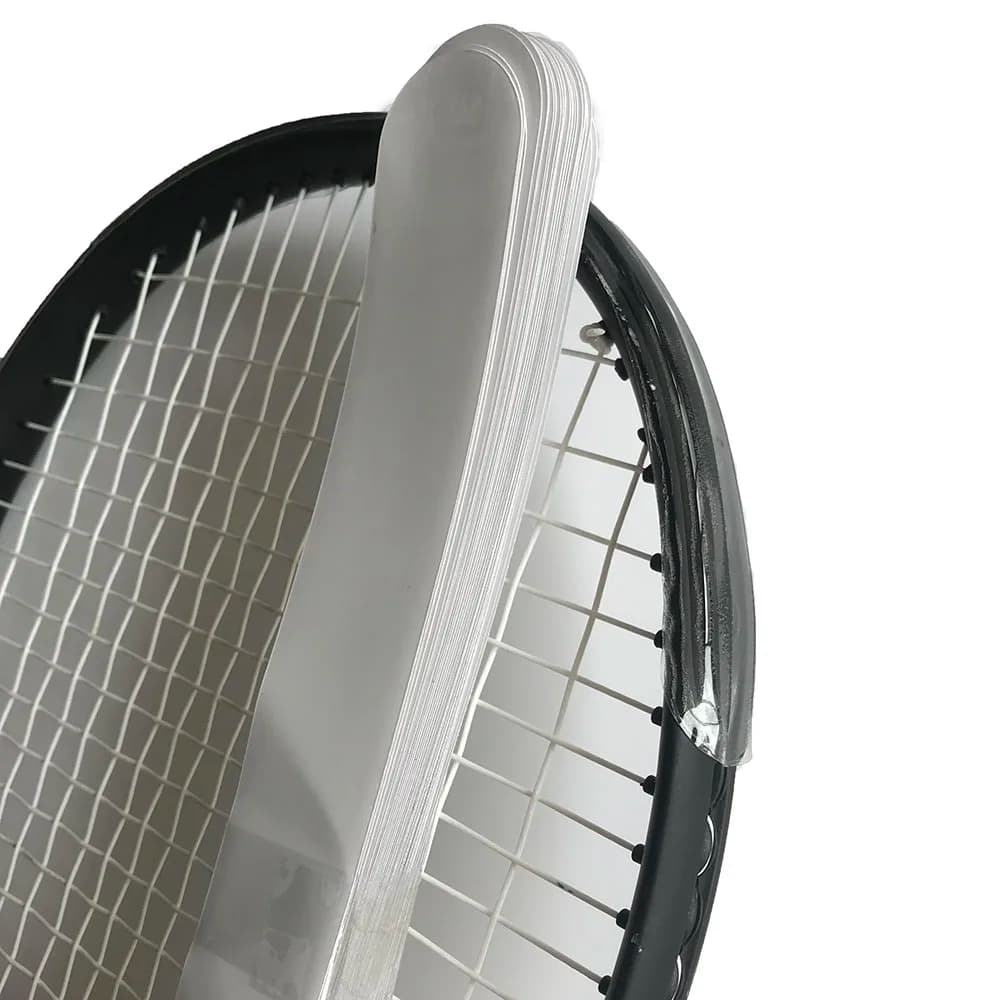 37 cm transparent paddle rack protects TPU stickers reduces impact and friction of 4 pieces adhesive tennis