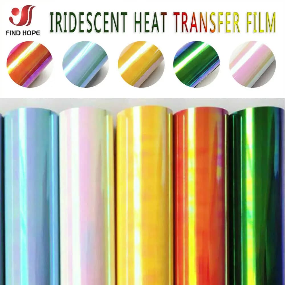 Vinile a trasferimento di calore olografico Abbigliamento termoadesivo HTV per magliette Borsa Cappello Artigianale Decorazione fai da te Pellicola tagliata a pressa a caldo 30 * 25 cm / 50 cm
