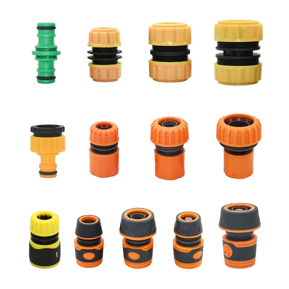 Quick Connector for Garden Pipe 1/2 3/4 1 Inch Pipe Connector Stop Water Connector 32/20/16mm Irrigation System with Repair Joint