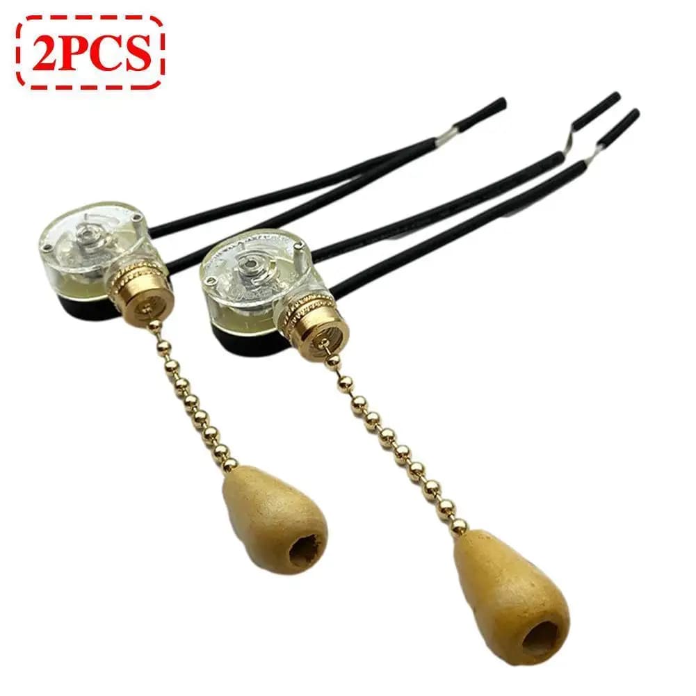 2pcs wall sconce Pull Rope Switch Pull Cord chain switch control universal house blower lamp spare parts for light
