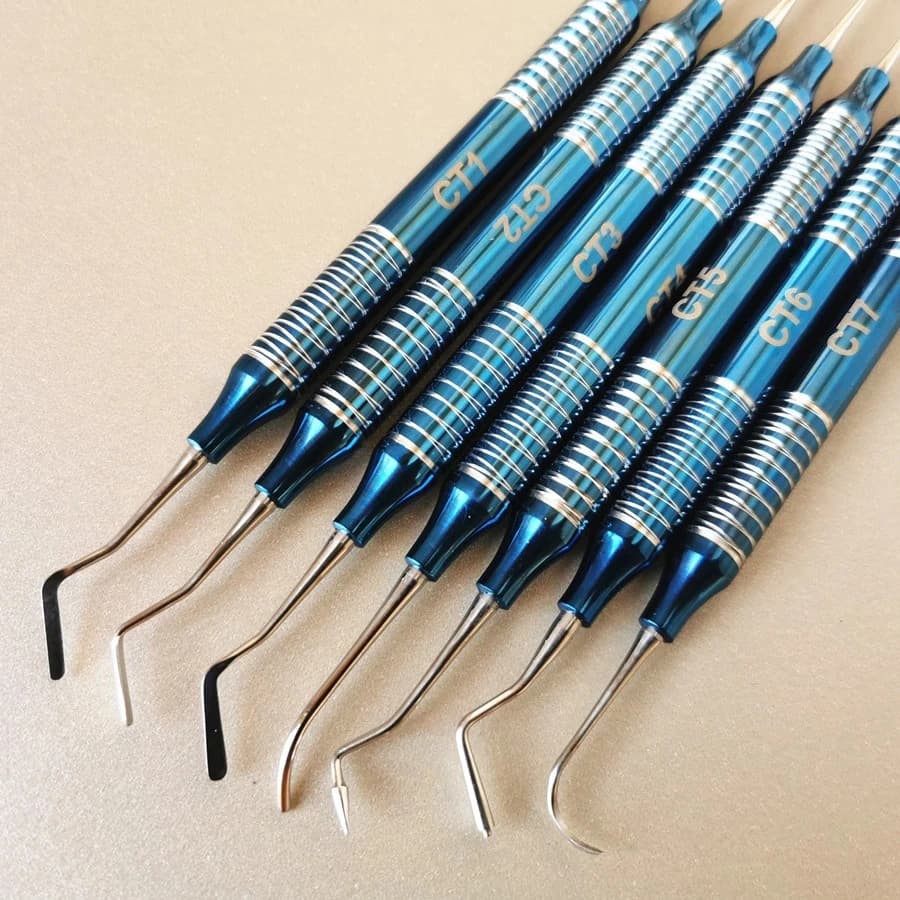 Strumenti dentali dentista attrezzatura di riparazione riempita in resina strumento dentale spatola di riempimento in resina composita riempitivo per testa placcato in titanio