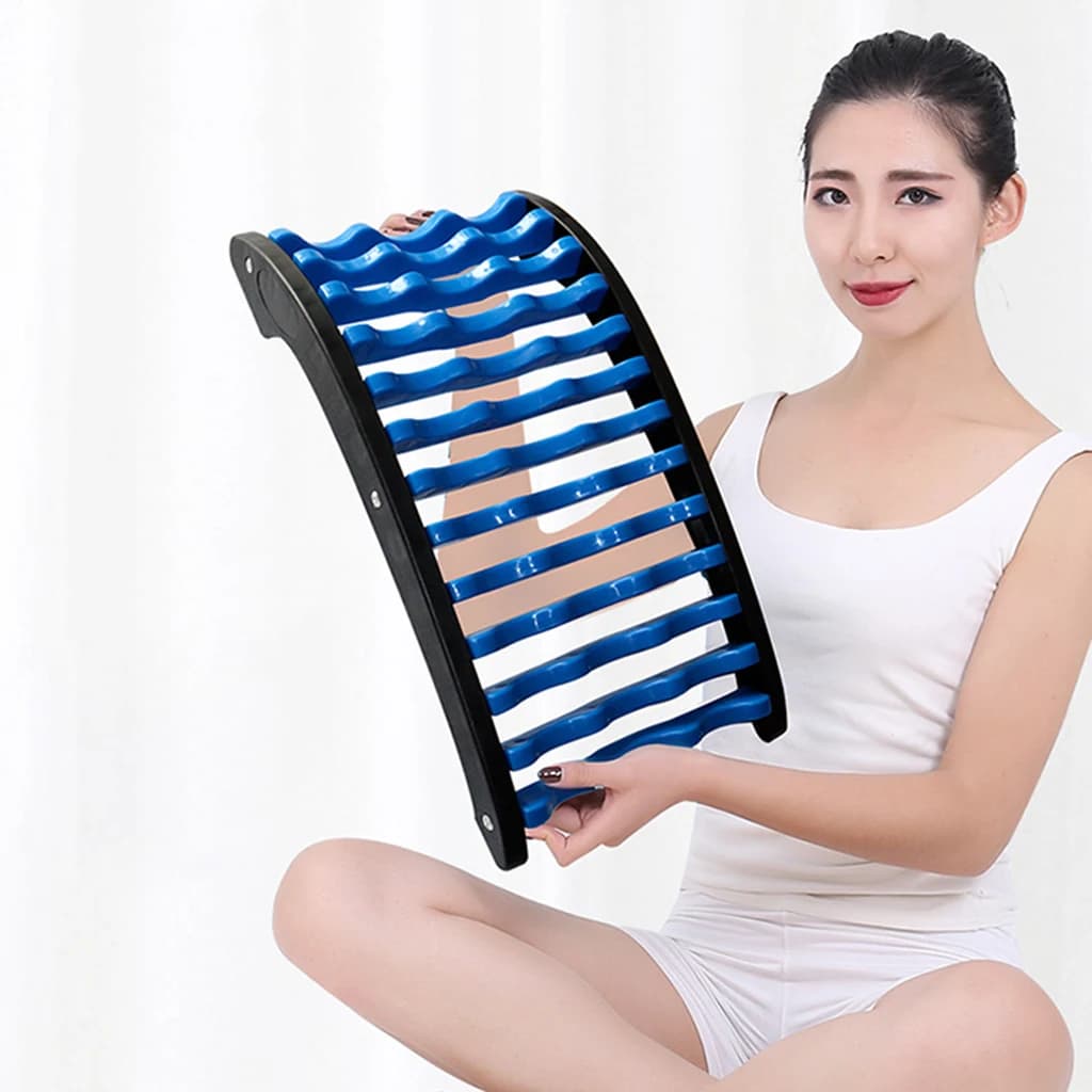 Massaggiatore per la schiena barella supporto lombare rilassamento Stretch Equipment ortesi spinale sollievo dal dolore della colonna vertebrale Home Fitness strumenti di massaggio