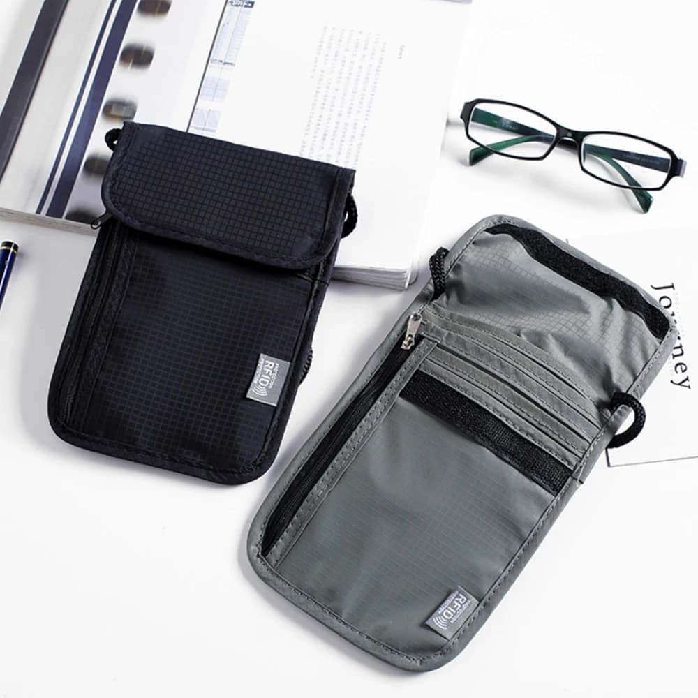 Portafoglio a marsupio per cellulare Acoki, borsa a tracolla sport Shopping borsa per cellulare borsa da viaggio per passaporto per uomo e donna