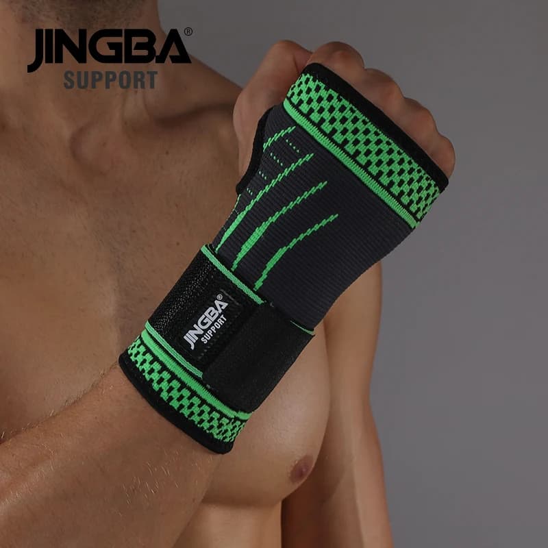 SUPPORTO JINGBA 1 PZ Cinghie da polso per sollevamento pesi Supporto protettivo per boxe Fasce per le mani Tutore per polso Protezione per le articolazioni Dropshipping