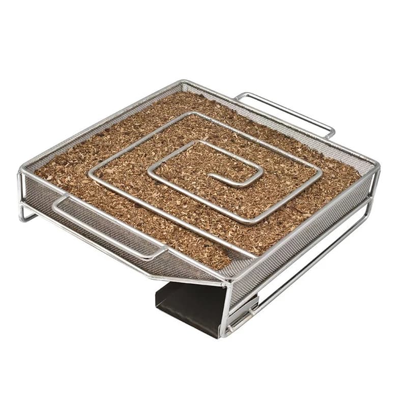 Cold Smoke Generator BBQ Accessories Steel Barbecue Grill Cooking Smoker Salmon Bacon Fish Wood Chip Smoking Box BBQ Utensils