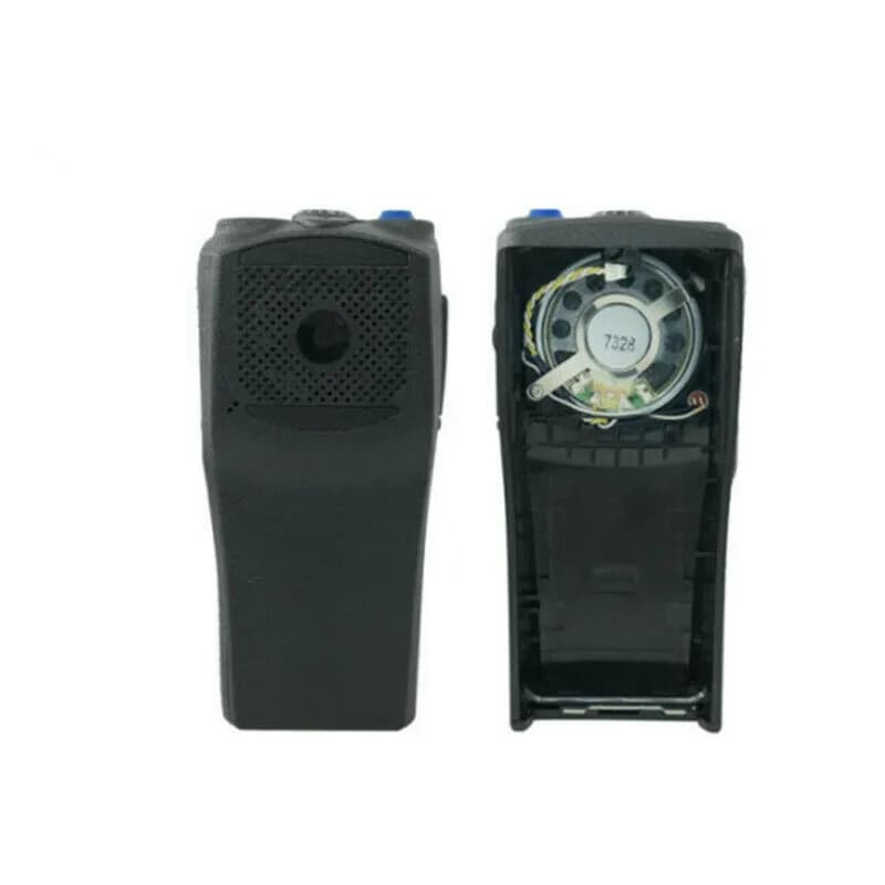 Kit di copertura dell'alloggiamento della custodia anteriore di riparazione di ricambio per Walkie Talkie nero per EP450 PR400 con altoparlante Radio bidirezionale