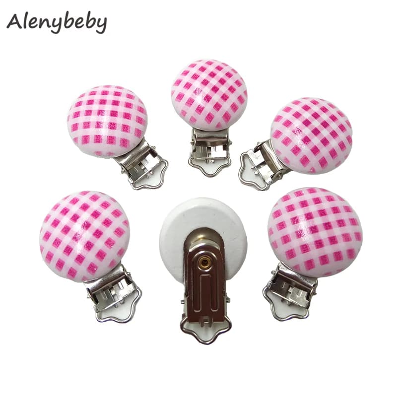 Clip per succhietto in legno per allattamento, modello stampato perforato, clip per ciuccio, dentizione masticabile, porta clip per ciuccio fai da te, catena per massaggiagengive