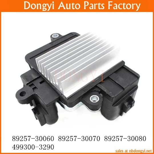 Modulo ventola resistenza motore ventilatore OE NO. 89257-30060 89257-30070 89257-30080 499300 -3290 8925730060 8925730070 8925730080