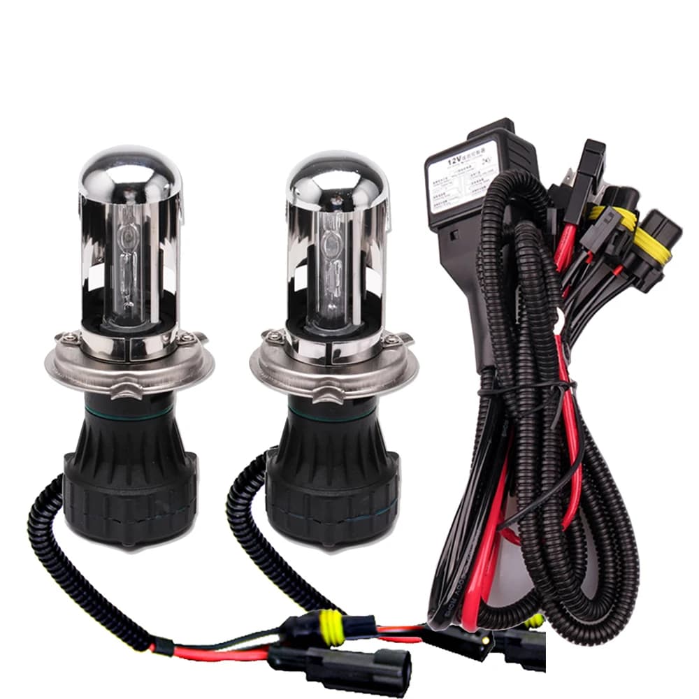 Xenon H4 35W Hi/Lo HID Xenon lampadina faro 55W HID H4 H13 9007 bi-xenon Xenons lampada frontale H4 Xenon lampadine 3000K 4300K 6000K