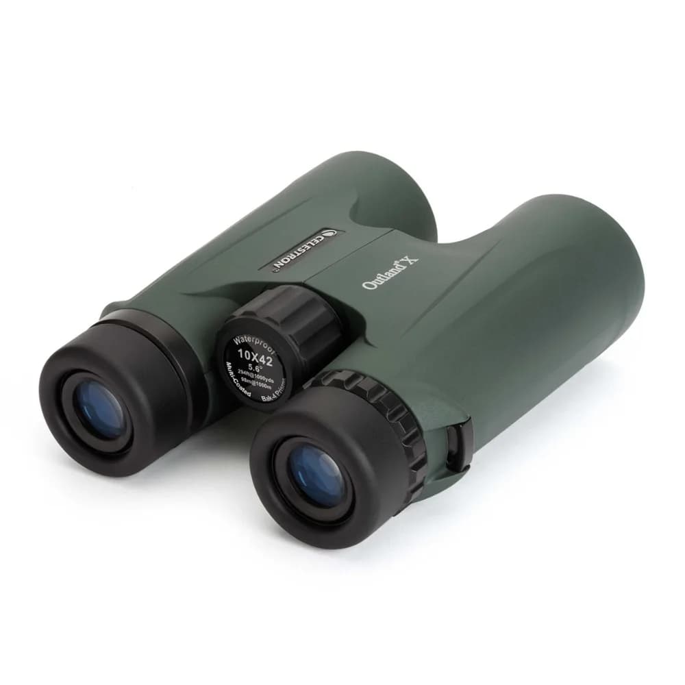 Celestron 10x42 Outland X Telescopio astronomico Copertura antipioggia Tracolla Verde militare