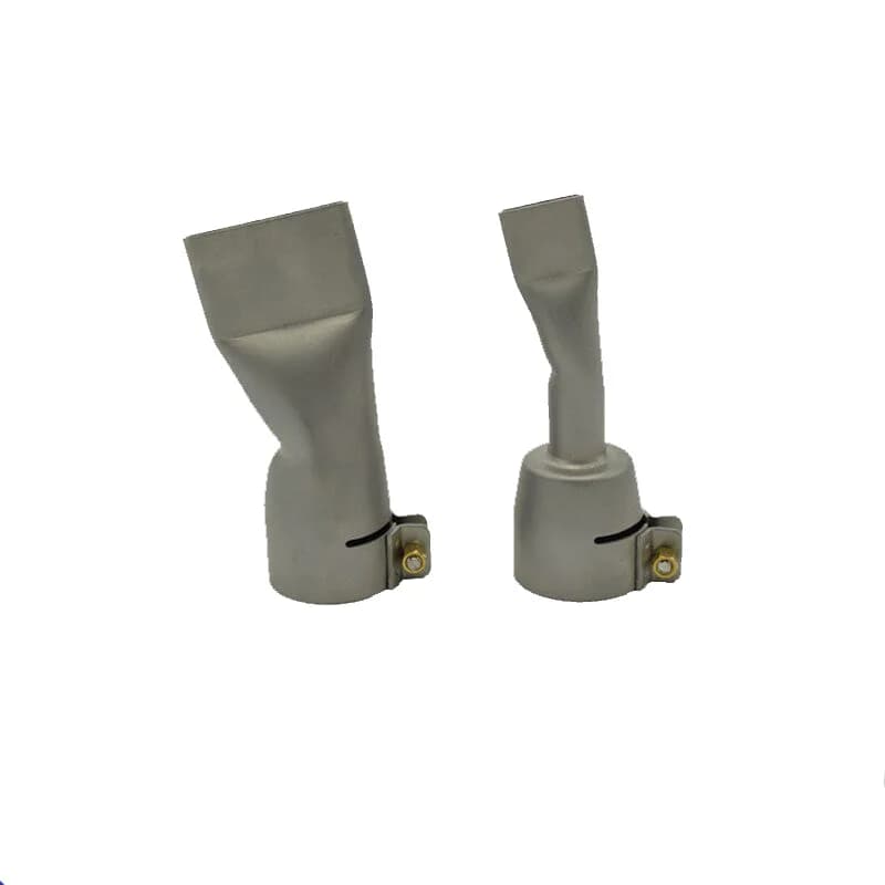 Ugello di saldatura piatto da 2 pezzi Punte per naso da 20 mm e 40 mm di larghezza per pistola termica Torcia ad aria calda Accessori per saldatore di plastica