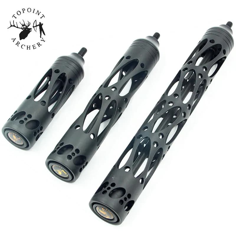 1Pc 5 "8" 11 "Composto di Tiro Con L'arco Ricurvo Arco Stabilizzatore Assorbimento Degli Urti Ridurre Il Rumore CNC Per Esterno caccia Tiro Accessori