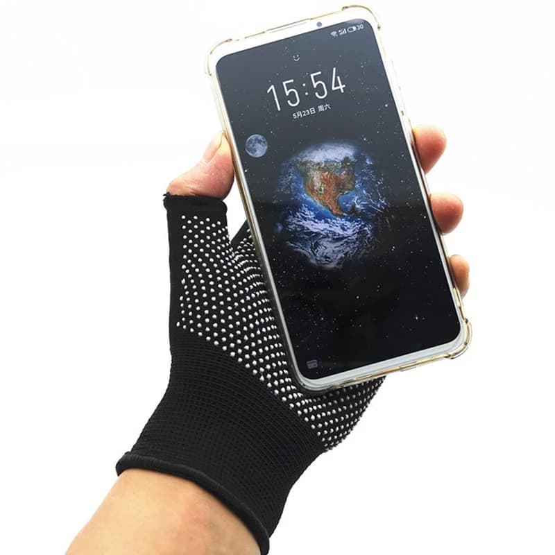 1 Paio of MTB Cycling Gloves in Nylon Breathable Anti-slip for Open Sports, Gym, Yoga and Exercise Physics, Mids Dita