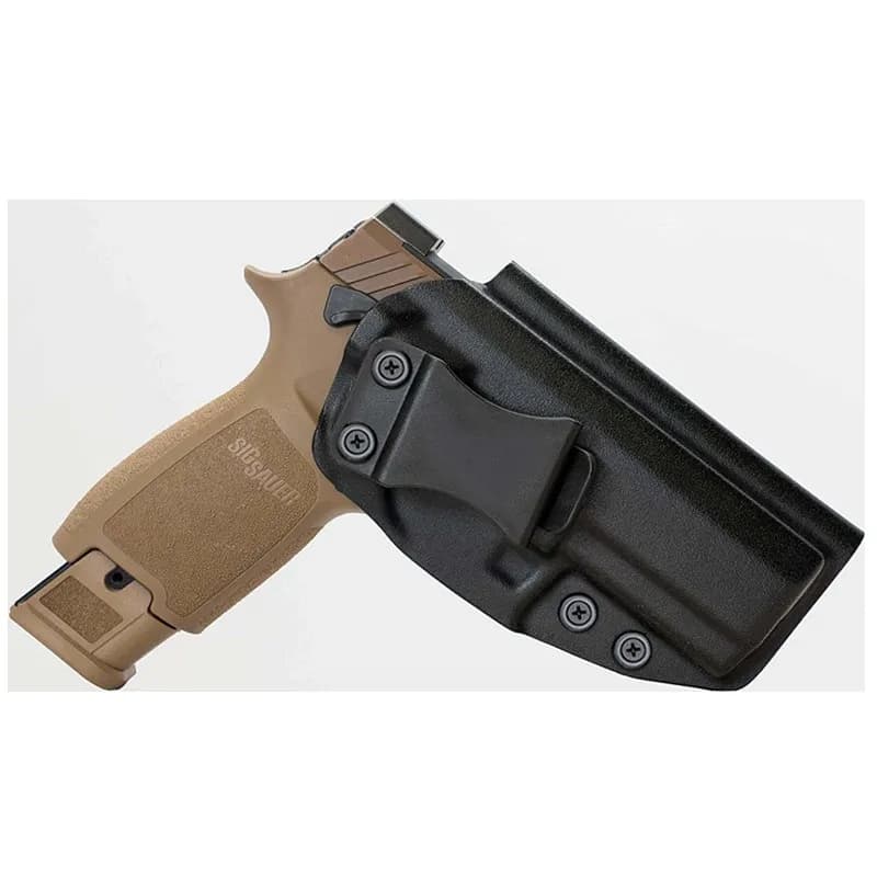 Hidden kydex IWB case for Sig Sauer M18 P320C X Compact Carry inside the 1.5" Clip belt cover