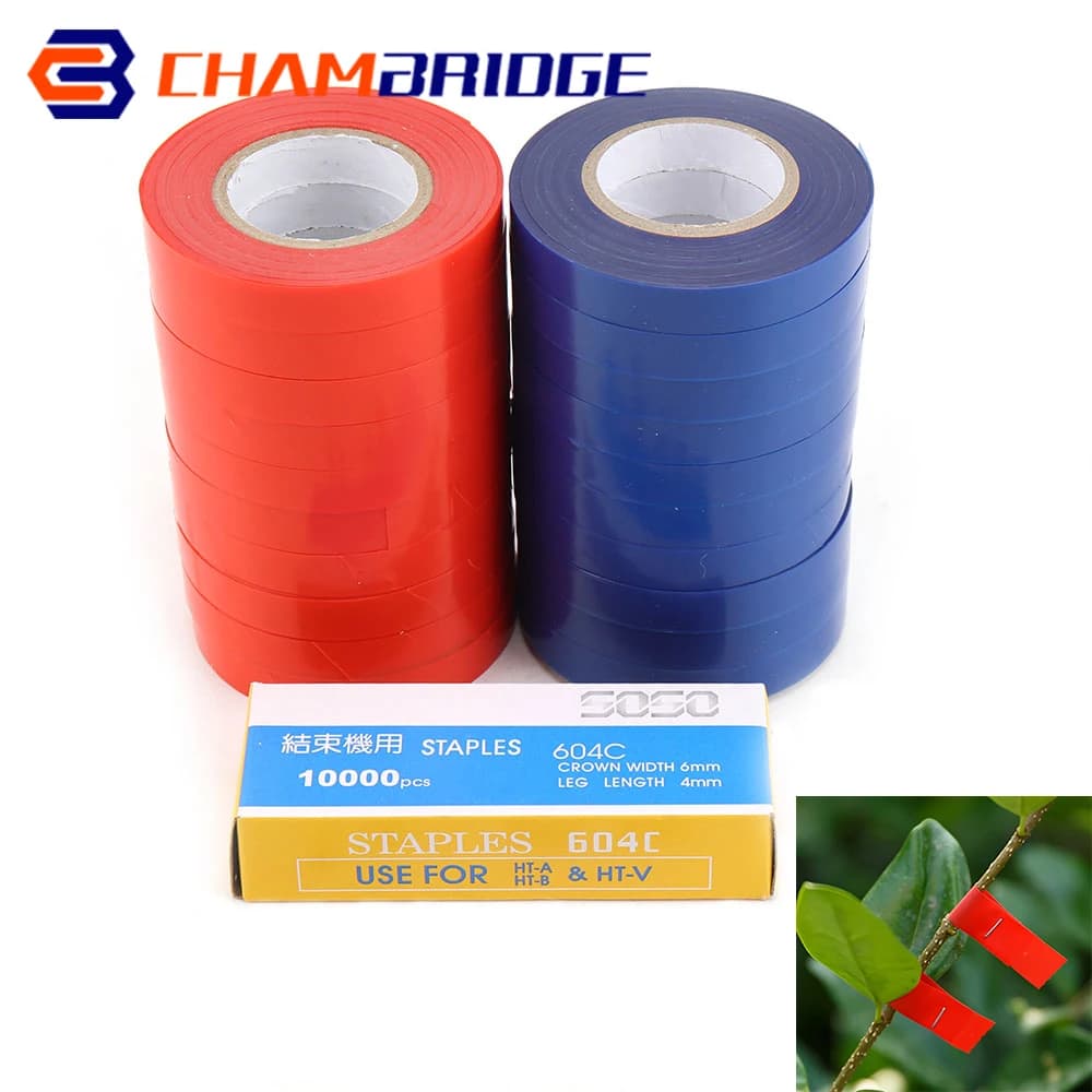 10/20 pz Plant Copper Tie Tape Mano Tie Binding Tools with 1 Packing Box For Garden Clamping Shaft from Fruit Tape
