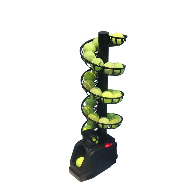 Macchina per il lancio del Tennis pratica singola di auto-aiuto con raccoglitore di rete Multi-ball Training Assist macchina portatile per il lancio del Tennis