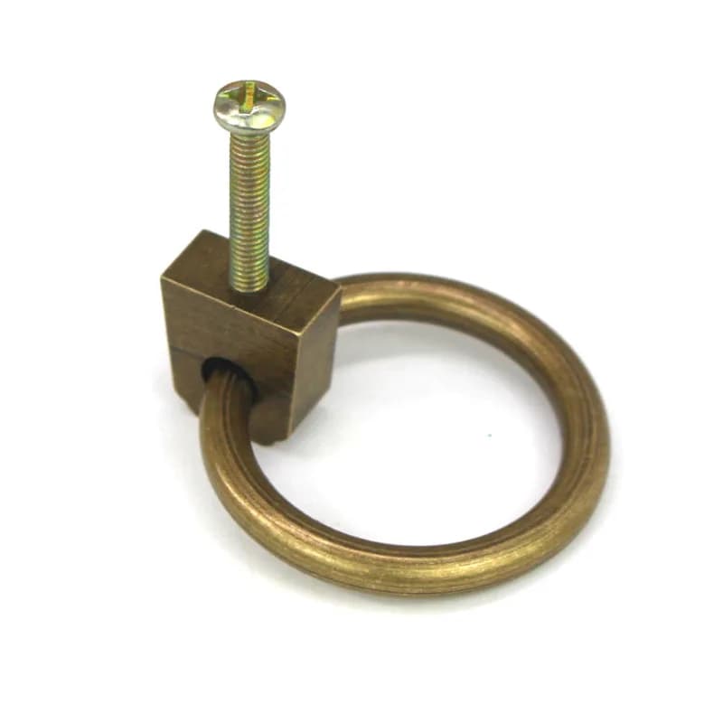 Manopola ad anello per cassetto antico cinese da 8 cm Maniglia per porta per mobili Hardware Armadio guardaroba classico Scarpiera Armadio Cono Maniglia vintage
