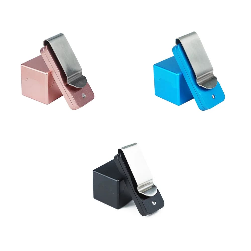 Portable Magnet Billiard Cue Chalk Holder with Fixed Clip Tools, Snooker Accessories