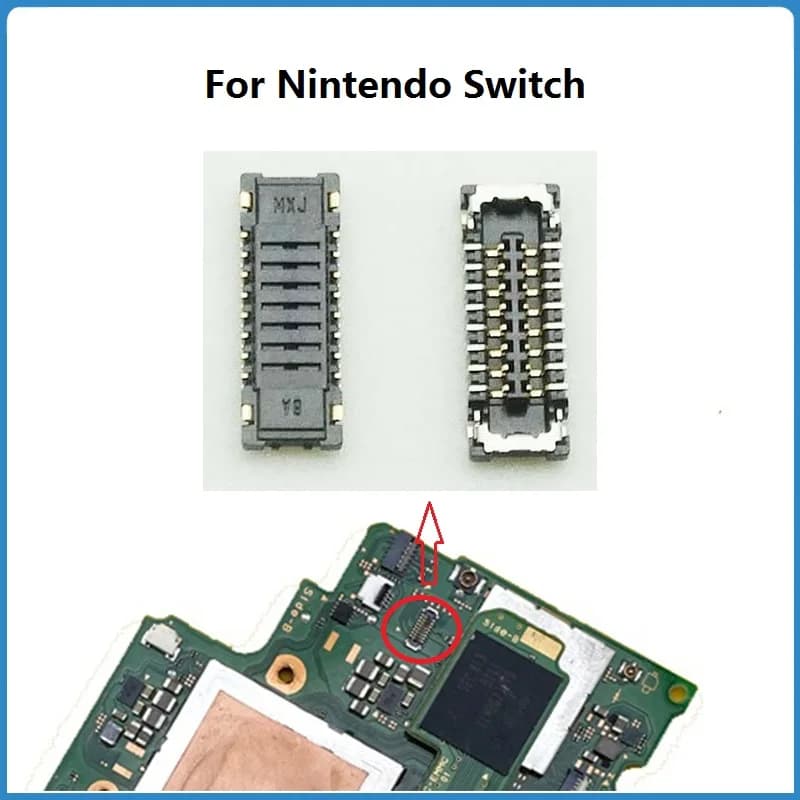 5Pcs-50 pz/set nuovo originale per Nintendo Switch Memory Micro SD Card Reader presa connettore FPC 16pin sulla scheda madre 0.4MM Pit