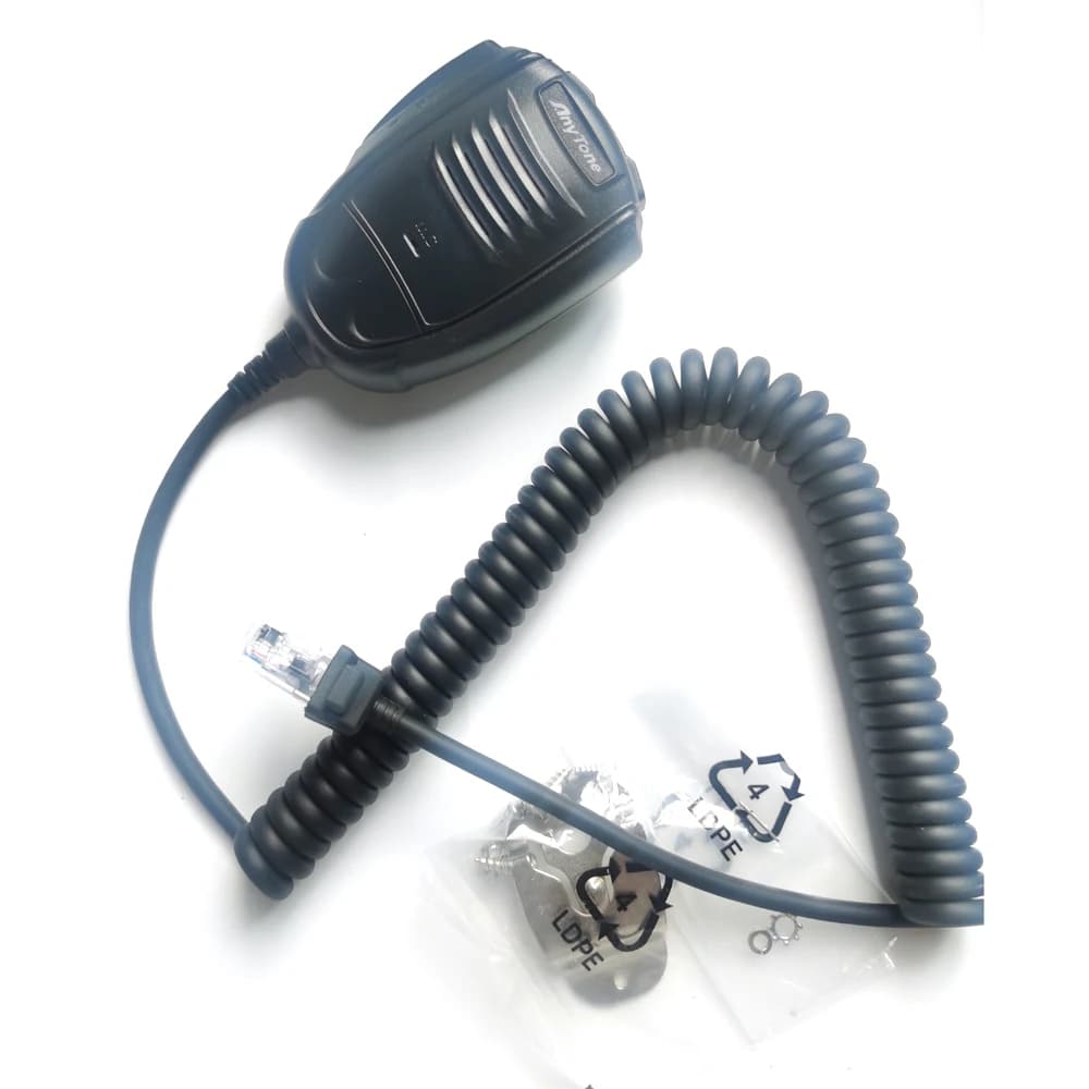 Microfono ANYTONE originale per radio CB AT-5555N AT5555N II AM/FM/SSB radio da 10 metri