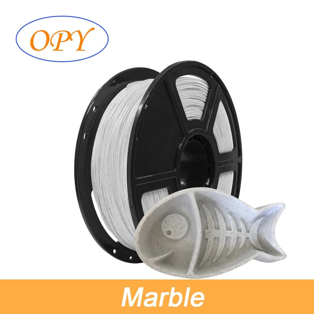 Pla 1.75 Plastic Marble Filament for 3D Printing Material Thread Printer Wire Spools from 1.75Mm 1Kg 100g 10m