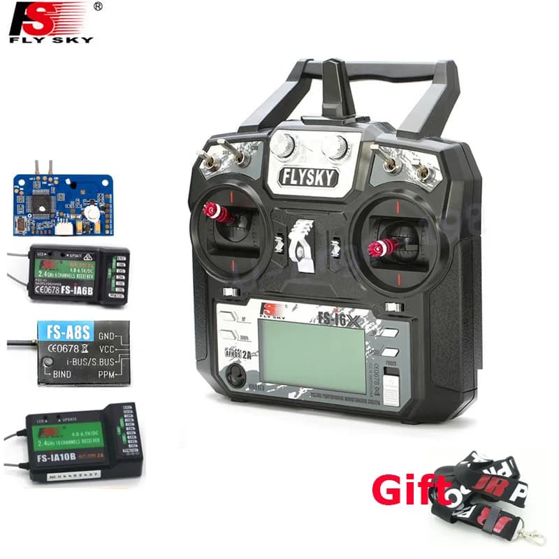 RC Transmitter Flysky FS-i6X 10CH 2.4GHz AFHDS 2A with FS-iA6B FS-iA10B receiver for Rc air drone