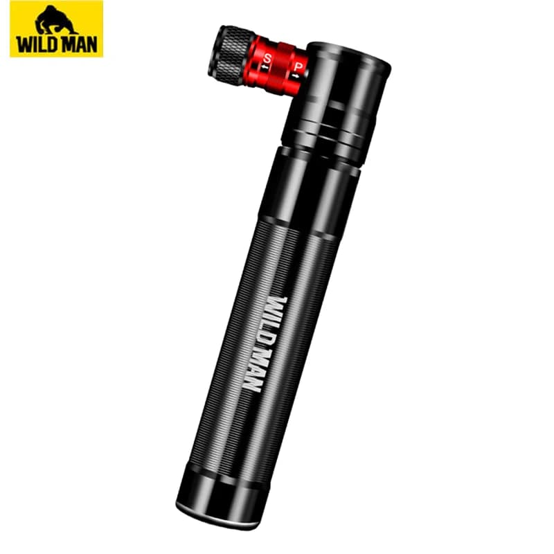 WILD MAN pompa per pneumatici per biciclette pompa ad aria manuale in lega gonfiatore per pneumatici da ciclismo Schrader Presta Valve Mini Bike Pump pompa a sfera 100 PSI