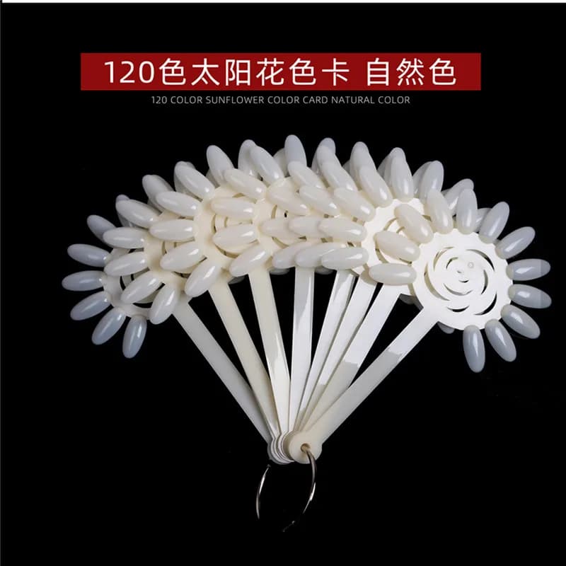 120 Color Nail Color Card pratica tabellone Nail Little Sun Flower Color Card per strumenti di visualizzazione smalto acrilico