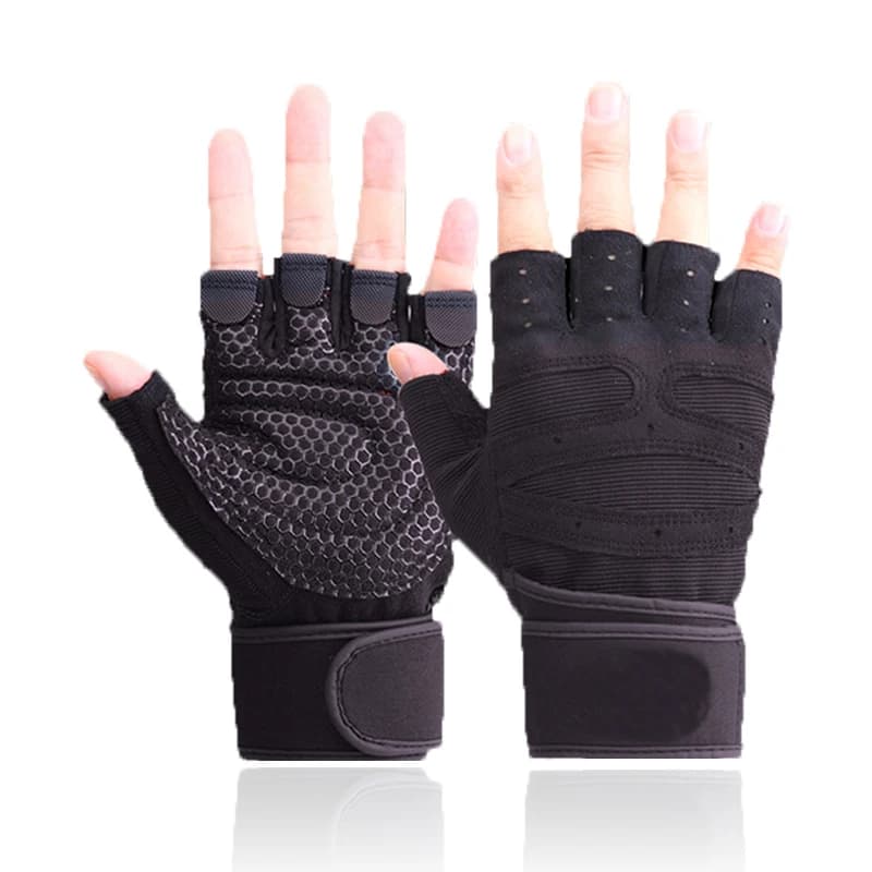 Fitness Gloves for Weight Lifting for Men and Women Gym Cycling Yoga Bodybuilding Training Gloves half fingers anti-slip breathable