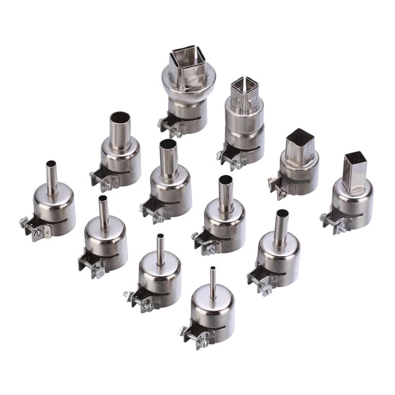 12 Pz/lotto BGA Serie 850 Ugelli Pistola Ad Aria Calda Kit Ugelli Pistola di Calore per Stazione Dissaldatura Pistola Ad Aria Calda