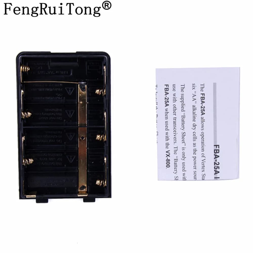 FBA-25A 6 * AA Cassa di Batteria Pack per Yaesu/VERTEX Walkie Talkie Portatile FT60R VXA-200 VXA-210 VXA-300 VX-150 VX-160