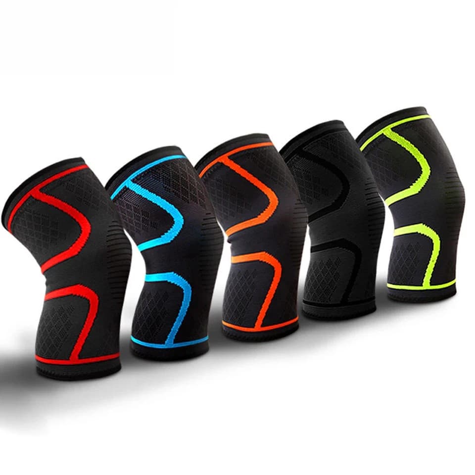 1 piece of elastic knee pads, basketball and volleyball knee pads, nylon elastic compression straps for sports, racing, cycling
