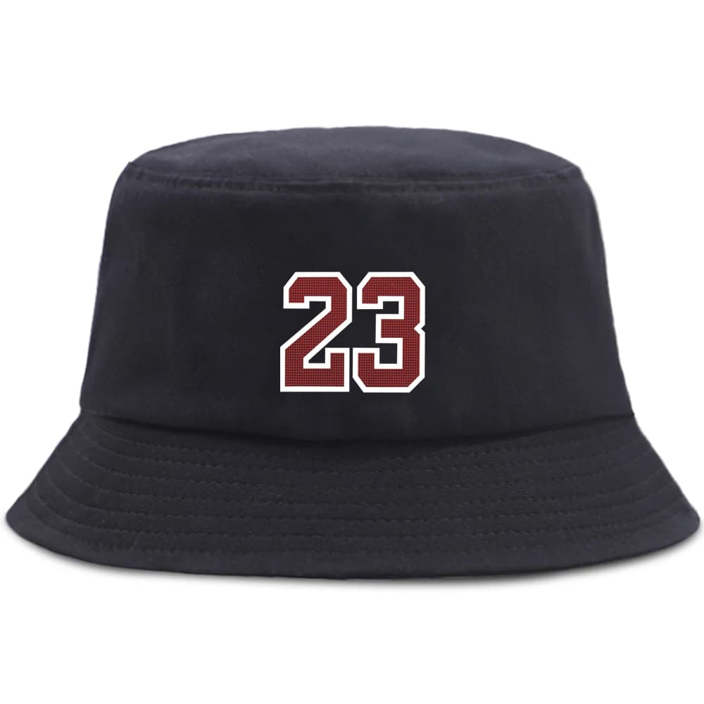 Moda Lettera 23 Stampa Cappello a secchiello Unisex Summer Beach Cappelli Panama Uomo Donna Berretto casual Cappello da pescatore da pesca pieghevole all'aperto