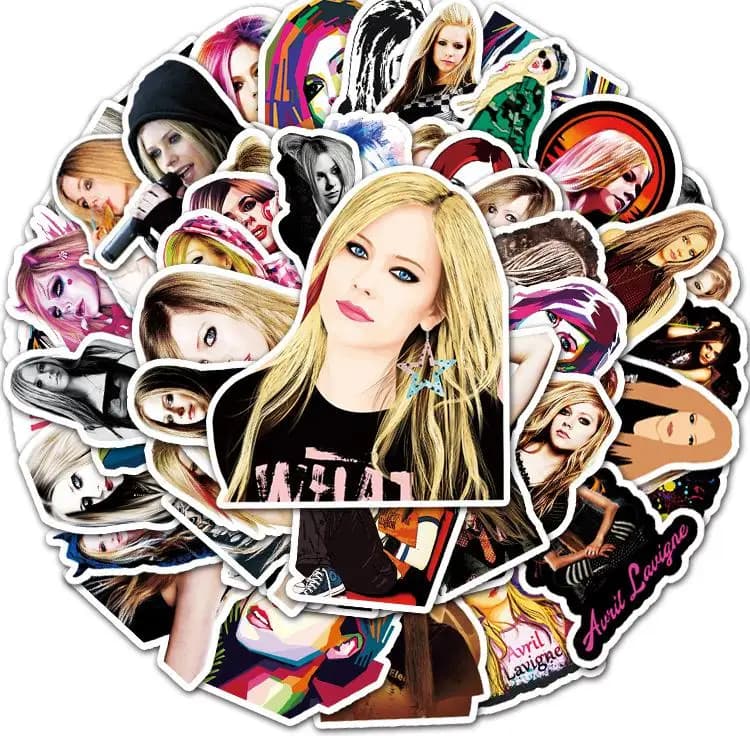 10/30/50 pz europeo e americano Rock Queen Avril Ramona Lavigne Graffiti Idol popolarità adesivi bambini ragazza giocattoli Notebook auto