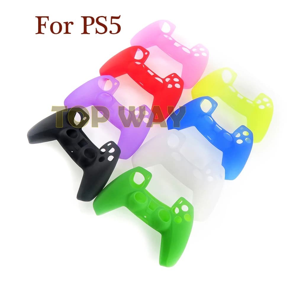 2 Pezzi Cover Protettiva in Silicone per Gamepad, Custodia per Joystick per Controller Playstation 5 PS5, Protezione per Controller, Accessori per Videogiochi