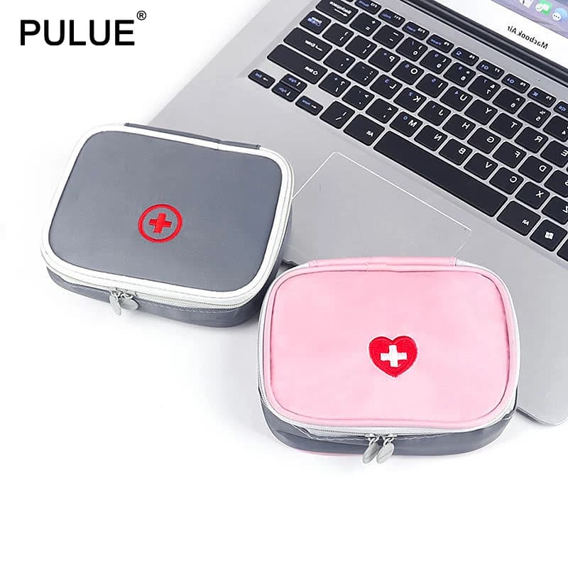 Pratica Mini borsa per medicinali portatile Kit di pronto soccorso da viaggio Kit di emergenza medica Organizer borsa per la conservazione delle pillole per uso domestico all'aperto